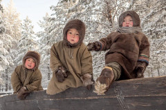 Kid's Games In Northern Russia Poster