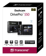 Transcend DrivePro 550B - Instrumentpanel-kamera - 1080p / 60 fps - Wi-Fi - GPS / GLONASS