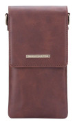 ONSALA Mobilväska med Halsrem Brun Universal tom 6.7"