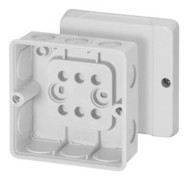 Hensel DE 9340 Avgreningsbox (L x B x H) 52 x 98 x 98 mm Grå-vit (RAL 7035) IP55 1 st
