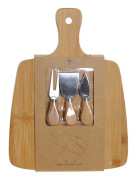 Skärbräda DKD Home Decor Rostfritt stål Bambu (4 pcs) (38 x 28 x 4 cm)