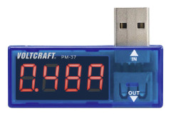 USB mätadapter digital,VOLTCRAFT,PM-37,CAT I,Display (Beräkningar): 999