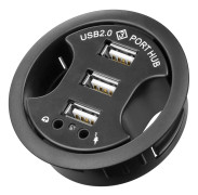Infälld 3-ports USB-hub