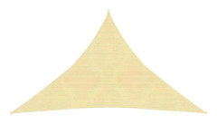 vidaXL Solsegel 160 g/m² beige 5x5x6 m HDPE