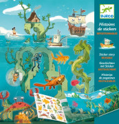 Djeco, Sticker Story - Adventures At Sea Klistermärke