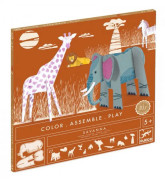 Pyssellåda Color-Assemble-Play - Savanna