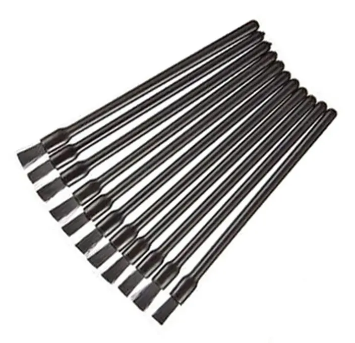 Platta engångsborstar svarta 50-pack