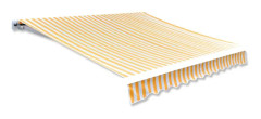 Markisduk solros 4 x 3 m gul & vit (utan ram)