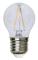  LED-lampa E27 G45 filament, transparent