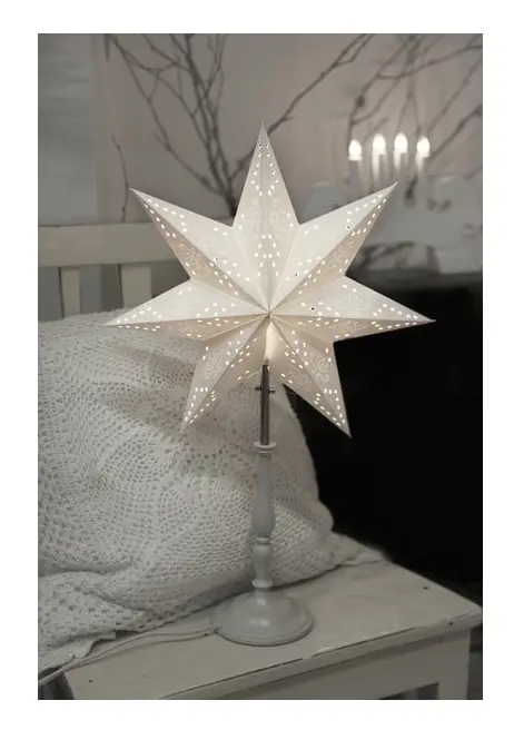 Romantic Julstjärna på fot, 55cm