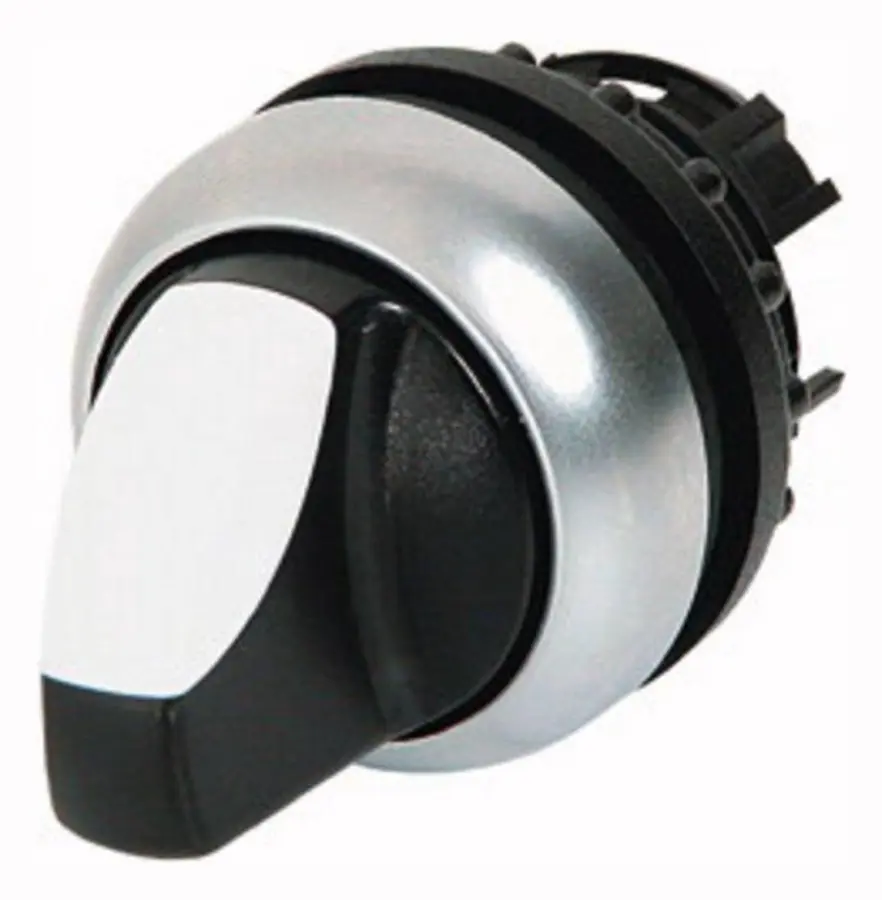 Eaton M22-WK, Vippströmställare, Plast, Svart, Metallisk, Vit, IP66, 29,7 mm, 45,9 mm