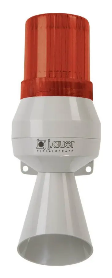 Auer Signalgeräte Kombi-signalgivare KLL Röd Kontinuerligt ljus, Kontinuerlig ton 230 V/AC