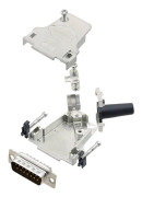 TRU COMPONENTS TCD45ZF15DBPK 7709704 D-Sub stiftlist set 45 ° Antal poler: 15 Lödhona 1 st