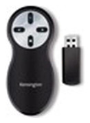 K33373EU - Kensington Wireless Presenter - Presentationsfjärrkontroll - 4 knappar - RF