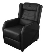 Deltaco Gaming DC420 Fåtölj i konstläder, recliner, svart