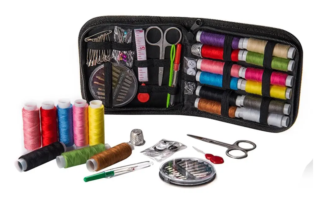 Syset /Sytillbehör Deluxe Rese-etui 72 delar - komplett syverktyg för nybörjare, resenärer, släktingar och vänner