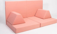 Barnsoffa för lek - Monboxy soffa - Montessori soffa - Mjuk lekmatrass för barn - Aktivitetsmadrass för småbarn