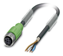  1682854 - Givarkablage M12-sockel Öppen ände 3 m 4 A 250 V, Phoenix Contact