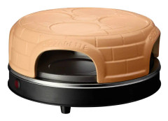 Emerio Pizzarette, 1 pizza/pizzor, Svart, Brun, 1100 W, 220 - 240 V, 50 / 60 hz