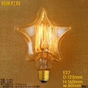40w 220v e27 hjärtformad lampada edison glödlampa retro lampa bombilla vintage ampuller dekorativa