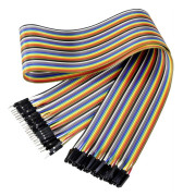 Renkforce JKMF406 Jumper-kabel Arduino, Banana Pi, Raspberry Pi® [40x Wire Bridge-kontakt - 40x Wire Bridge-uttag] 60.0