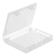 Delock - Skyddsfodral för hårddiskar - kapacitet: 1 hårddisk (2,5") - transparent