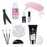 11st Acrylic Gel - Poly Builder Gel Kit med Led-lampa - Natural
