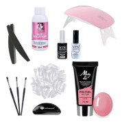 11st Acrylic Gel - Poly Builder Gel Kit med Led-lampa - Peony