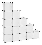 Hyllsystem med 16 kuber 153 x 133 x 31 cm (B x H x D)