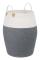 Bomullsrepkorg gr�-beige 50 x 65 cm (� x H)