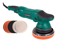 VONROC Dual action polermaskin 1050W – 150mm | Inkl. 7 poleringssvampar