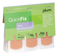 Plasterrefill QuickFix - Elastic med 45 stk. plastre, Plum 5512