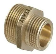 Tdm Brass M/M Bushing Nipple Yellow 2X1.1/4