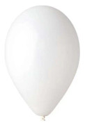 Balloon G90 pastel 10" white/100 pcs G90/BI/01