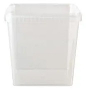 Bøtte 5548 5000 ml 195x195x190 mm Fryseegnet minus 20 grader PP Klar,12 stk/ps - (12 stk.)