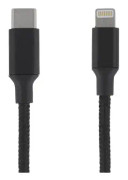 EPZI - Lightning-kabel - 24 pin USB-C hane till Lightning hane - 1 m - svart