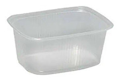 Salatmugg 250 ml 108x81x50 mm Rektangulär PP Clear,10 st x 100 st/krt