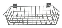 Trådkurv 385x180x100 1-pk Ral 9006