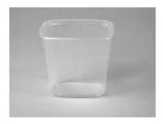 Salladsbägare 500 ml 108x81x102 mm Rektangulär PP Klar,10 st x 100 st/krt