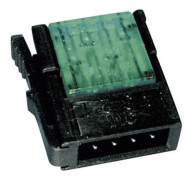 3M lågströmskontakt flexibel: 0,14-0,25 mm² styv: 0,14-0,25 mm² antal poler: 4 Miniclamp 1 st röd (37104-3101-000 FL)