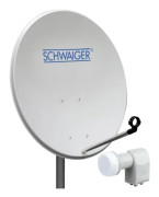 Schwaiger SPI994 011, 10,7 - 12,75 GHz, 10,7 - 11,7 GHz, 11,7 - 12,75 GHz, 950 - 2150 MHz, 39,5 dBi, 0,3 dB