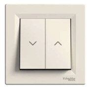 Schneider Electric Shutter button ASFORA 10AX 250V IP20 cream - EPH1300323