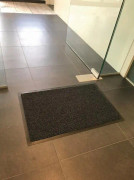 Måtte Matting Faro, dørmåtte, HxBxL 0,7 x 180 x 120 cm, grå