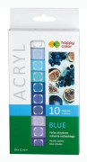Happy Color Farba akrylowa 12ml 10 kol niebieski HAPPY COLOR