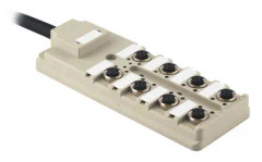 Sensor/ställdon passiv M12 fördelare med metallgänga SAI-8-F 5P 5M 0.5/1.0U 9457590000 Weidmüller 1 st