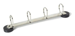 Ringbindsholder m. 4 D-ringe m/magnet til whiteboard