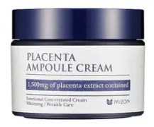Mizon Placenta Ampoule Cream 50ml Moisturizing Care 1500mg Placenta Extract
