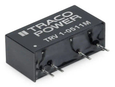 Traco Power TRV 1-2422M, 9,8 mm, 12,5 mm, 19,6 mm, 4,8 g, 1 W, 19.2-28.8 V