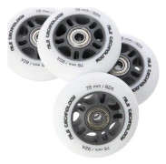 NILS Extreme PU 76x24 82A MATTE WHITE (4 st) + ABEC-9 (8 st) NILS EXTREME SET