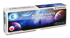 Starpak Posterfärger Space 12 färger 20 ml